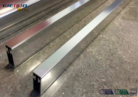 Splitter-Spiegel-Polieraluminiumprofil für Bacony Schiene polierte Aluminiumverdrängungs-Profile