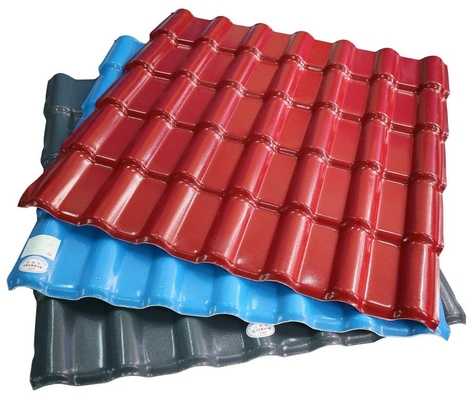 Glazed Plastic Roofing Tiles Extrusion Line , PVC Tile Making Machine