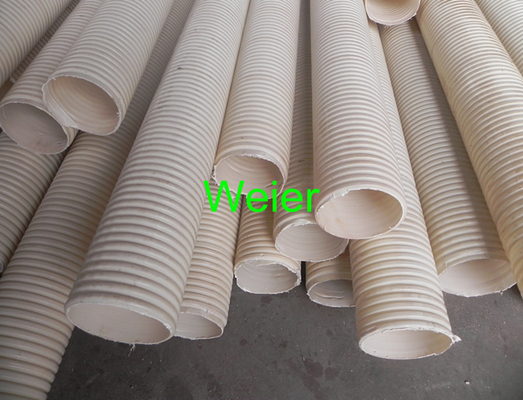 Plastic PVC Double Wall Corrugated Pipe Extrusion Line With Twin Screw Extruder